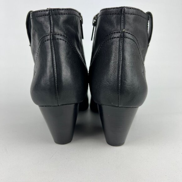 Frye Womens Reina Western Ankle Booties Black Leather Pointy Toe Boots size 9M - Picture 4 of 16